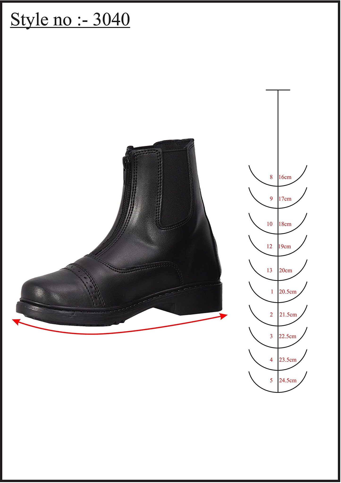 TuffRider Children's Front-zip Paddock Boots