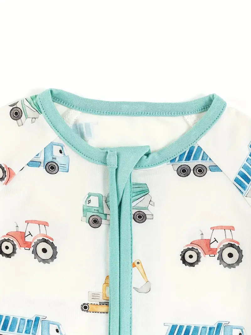 Trucks n' Tractors Bamboo Infant Sleeper