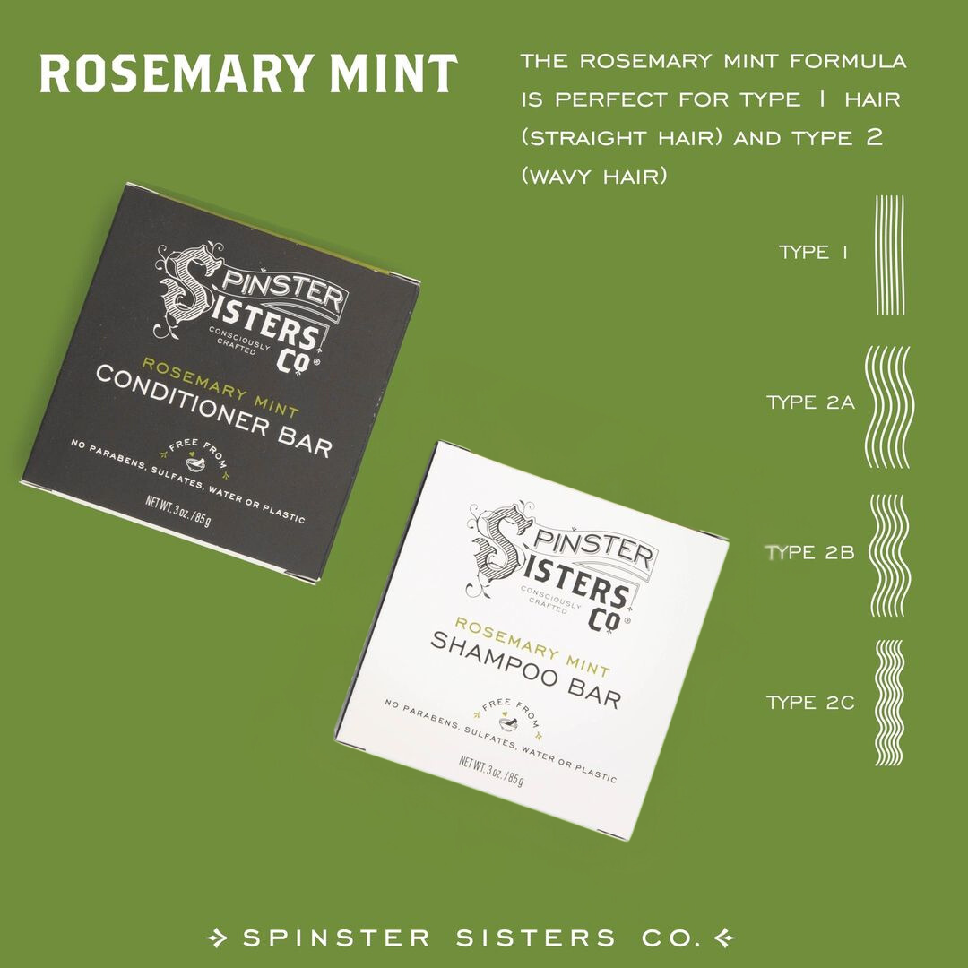 Rosemary & Mint Shampoo Bar: Nourishing & Cleansing