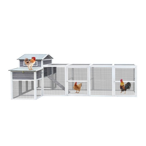 Chicken Coop with 2 Nest Boxes, 5 Perches