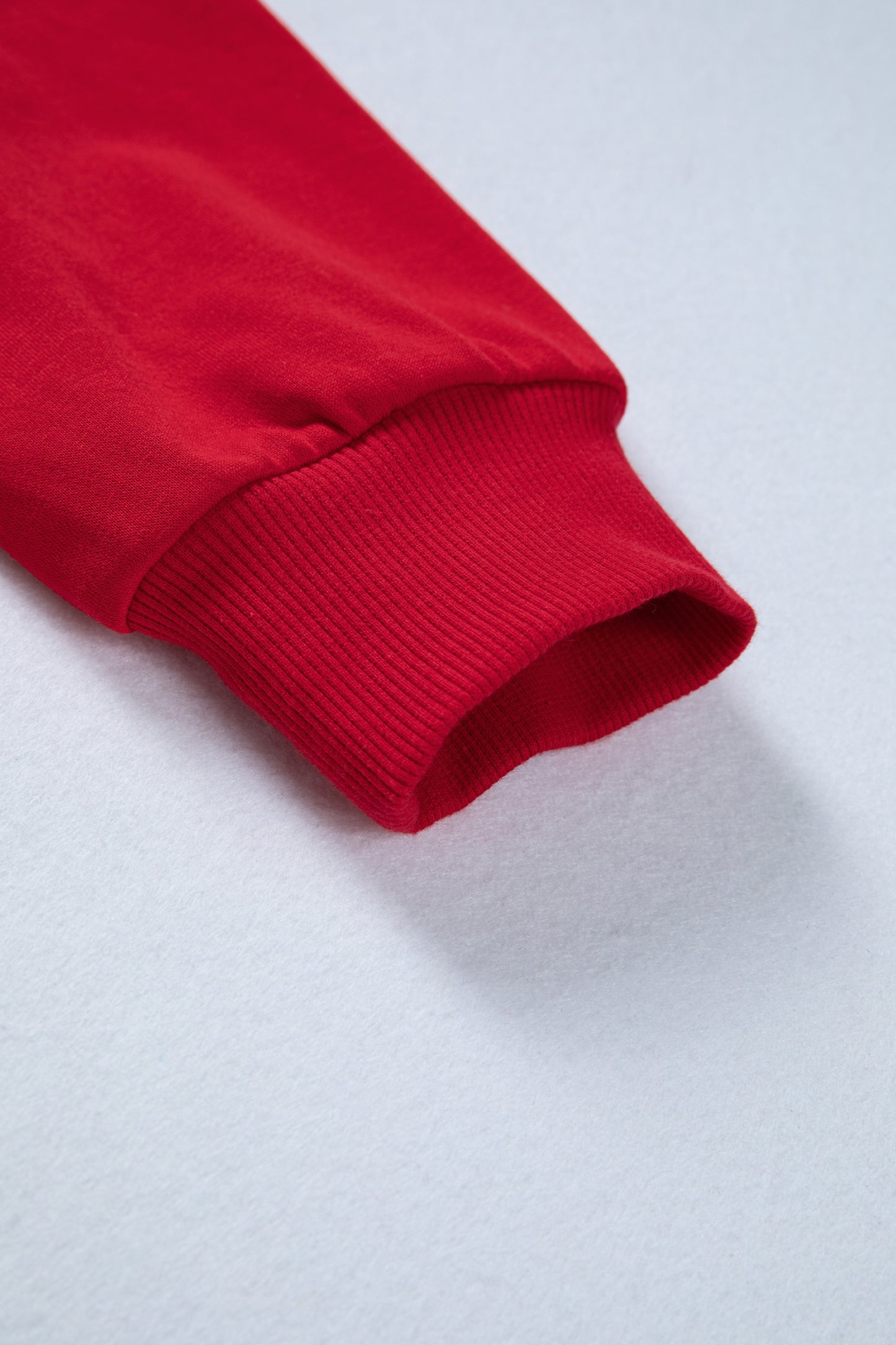 Racing Red Holly Jolly Embroidered Graphic Baggy Sweatshirt