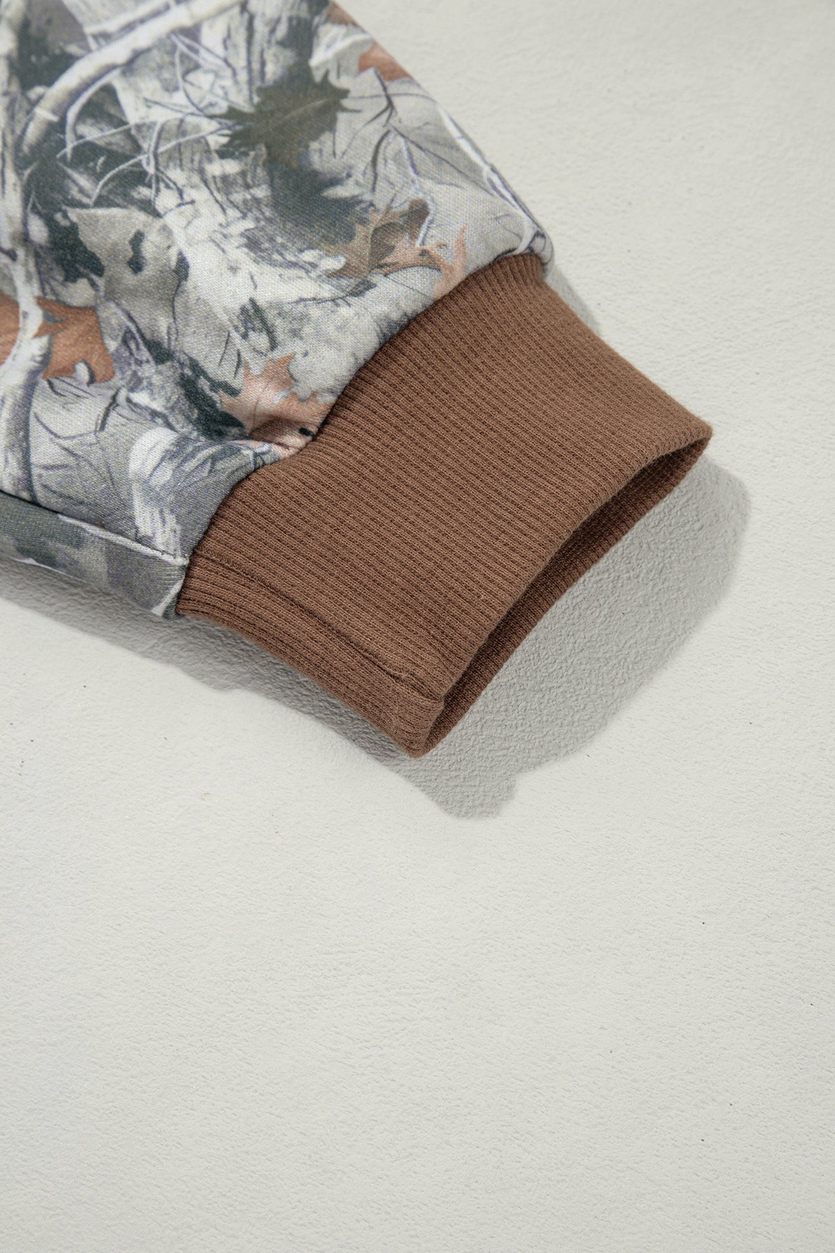 Green Western Camo Print Baggy Pullover Sweatshirt