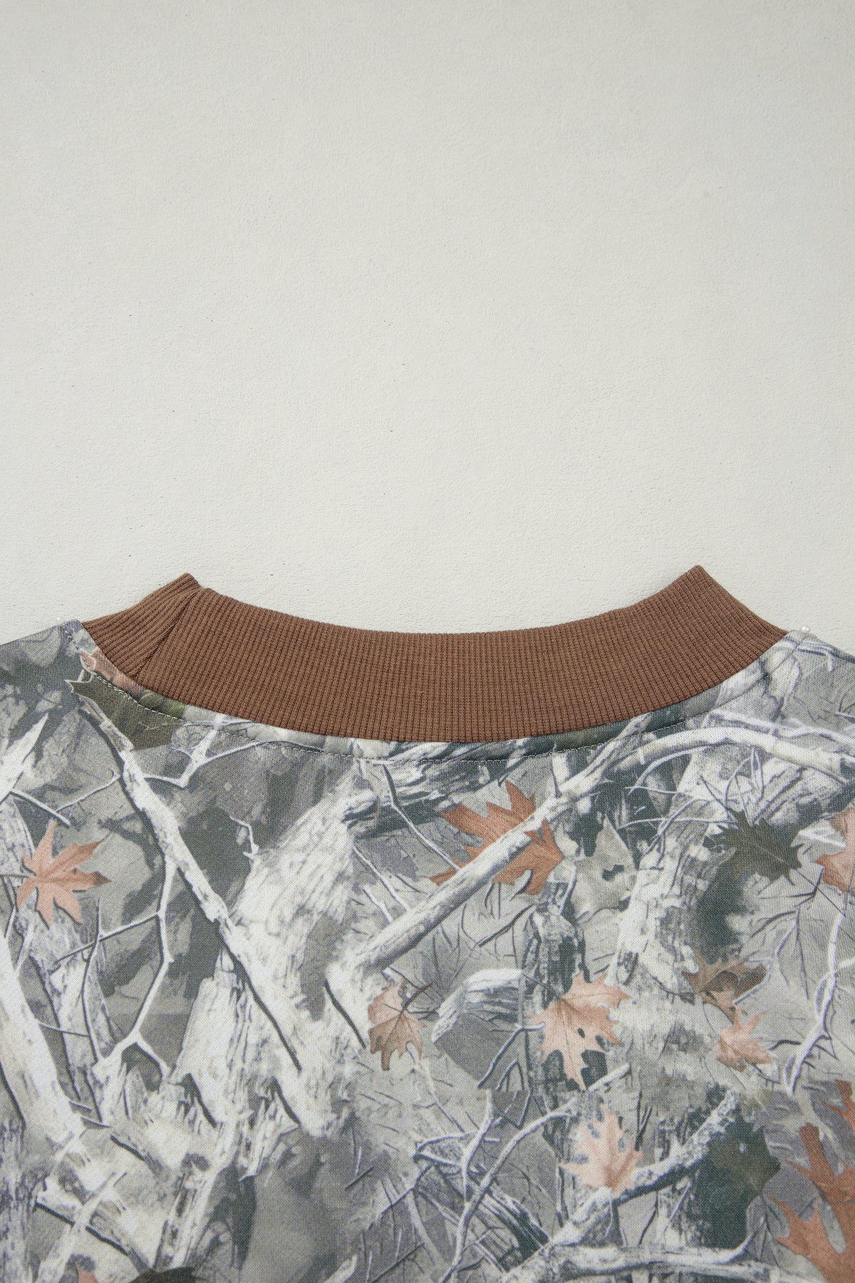 Green Western Camo Print Baggy Pullover Sweatshirt