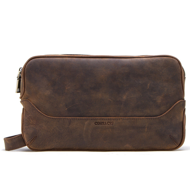 Crazy Horse Cowhide Men's Storage Bag