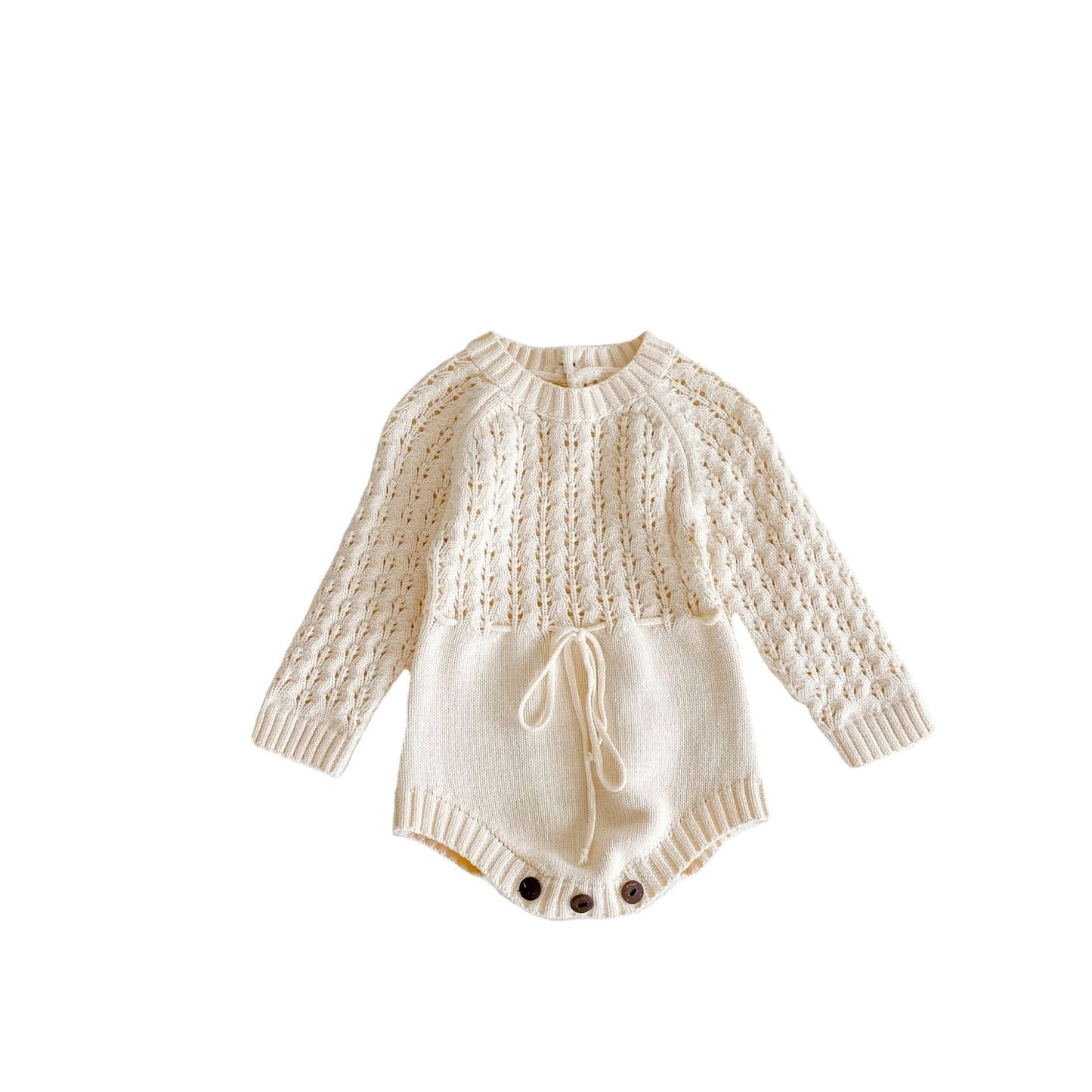 Girl Baby Knitted Hollow Waist Romper