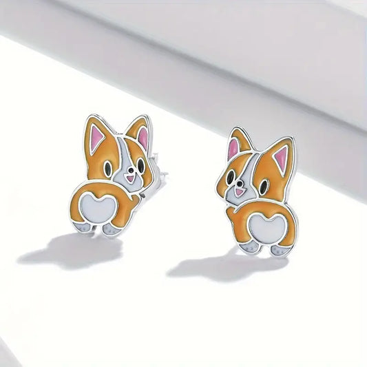 Corgi Love Earrings