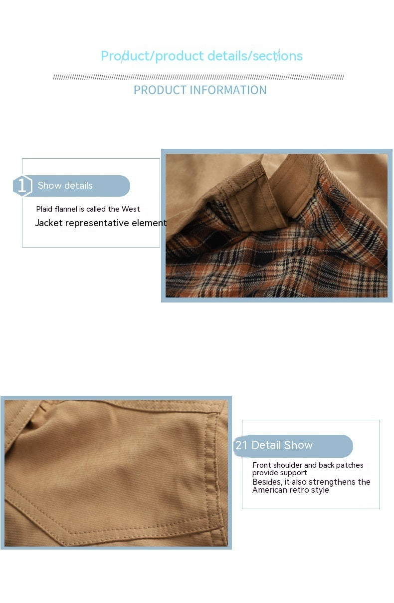 Men's Plaid Flannel Casual Jacket