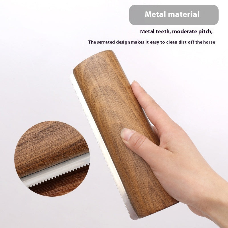 Solid Wood Serrated Sweat Scraper Shedding Blade