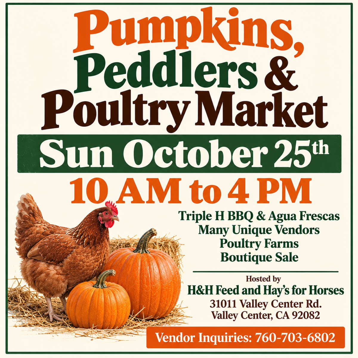 OCT 25 Vendor Market