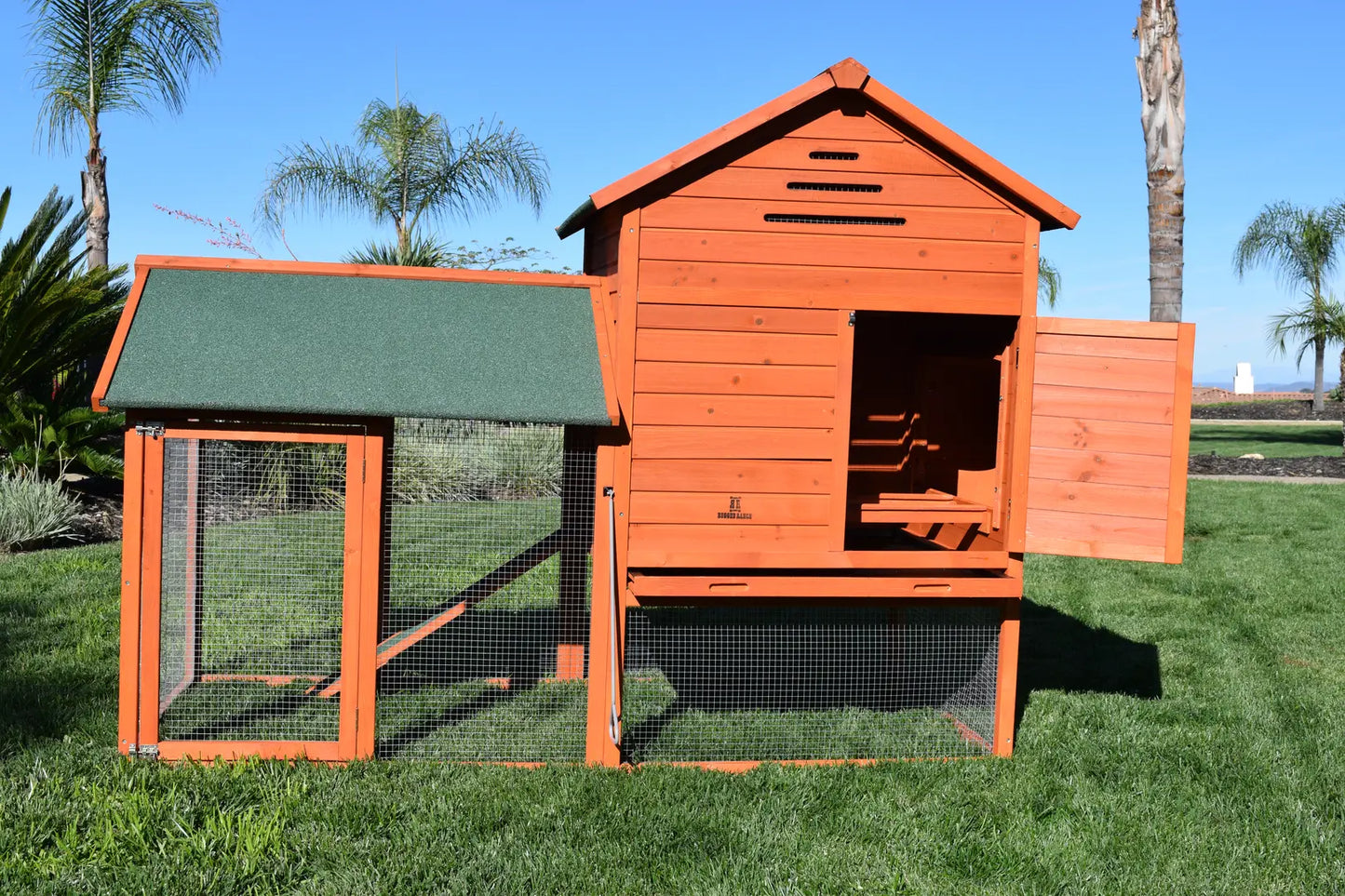 Raised Wood Chicken Coop