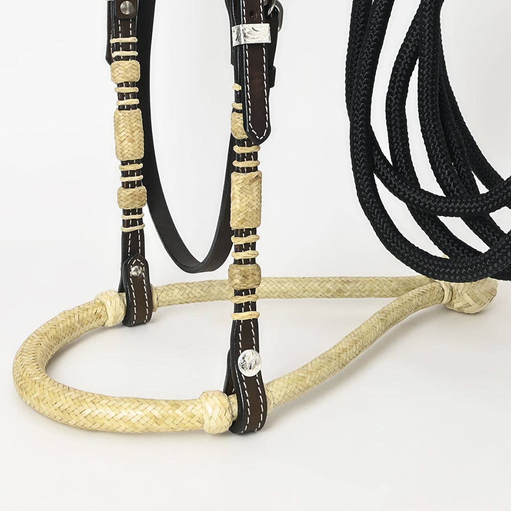 Horse Headstall, Bosal & Reins Set