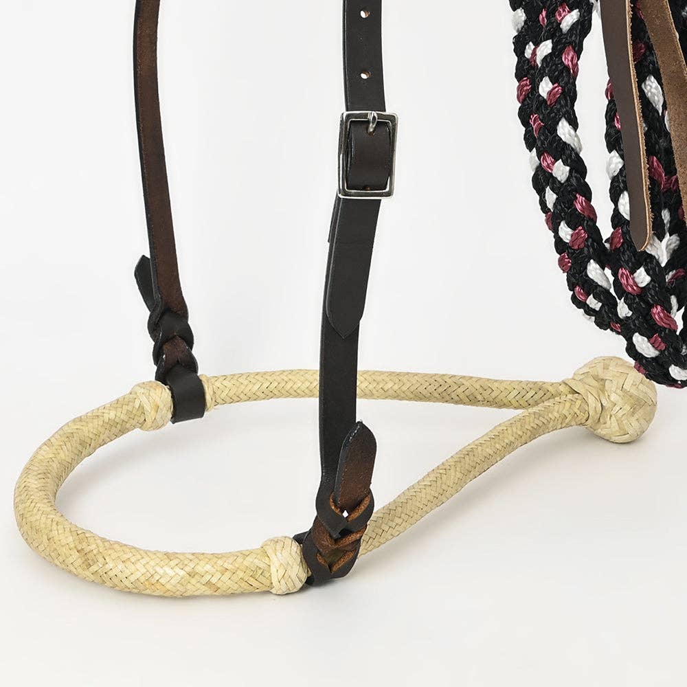 Horse Headstall, Bosal & Reins Set