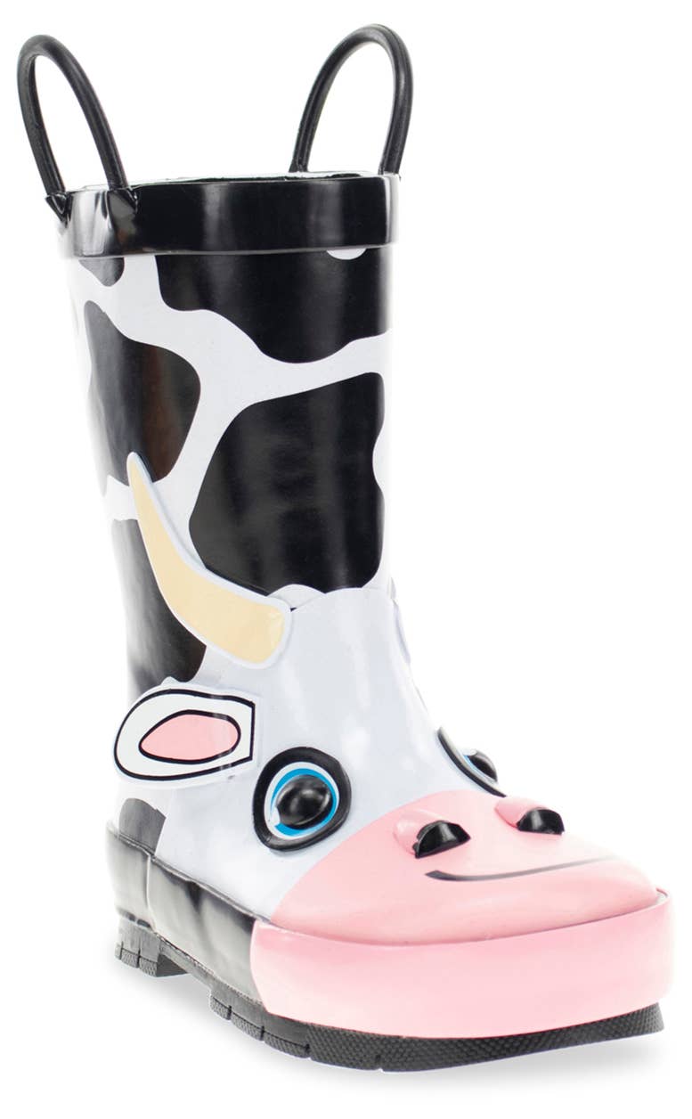 Kids Colbie Cow Rubber Boots