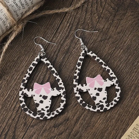 Cow Dangle Earrings