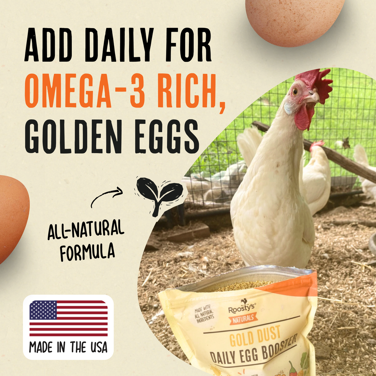 Gold Dust | Daily Egg Booster for Poultry | Vet approved