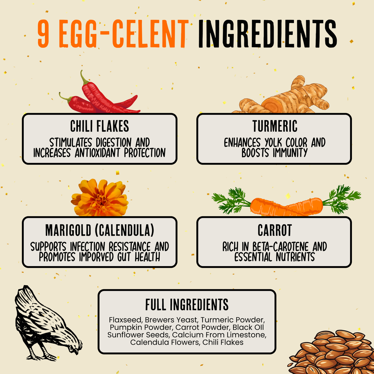Gold Dust | Daily Egg Booster for Poultry | Vet approved