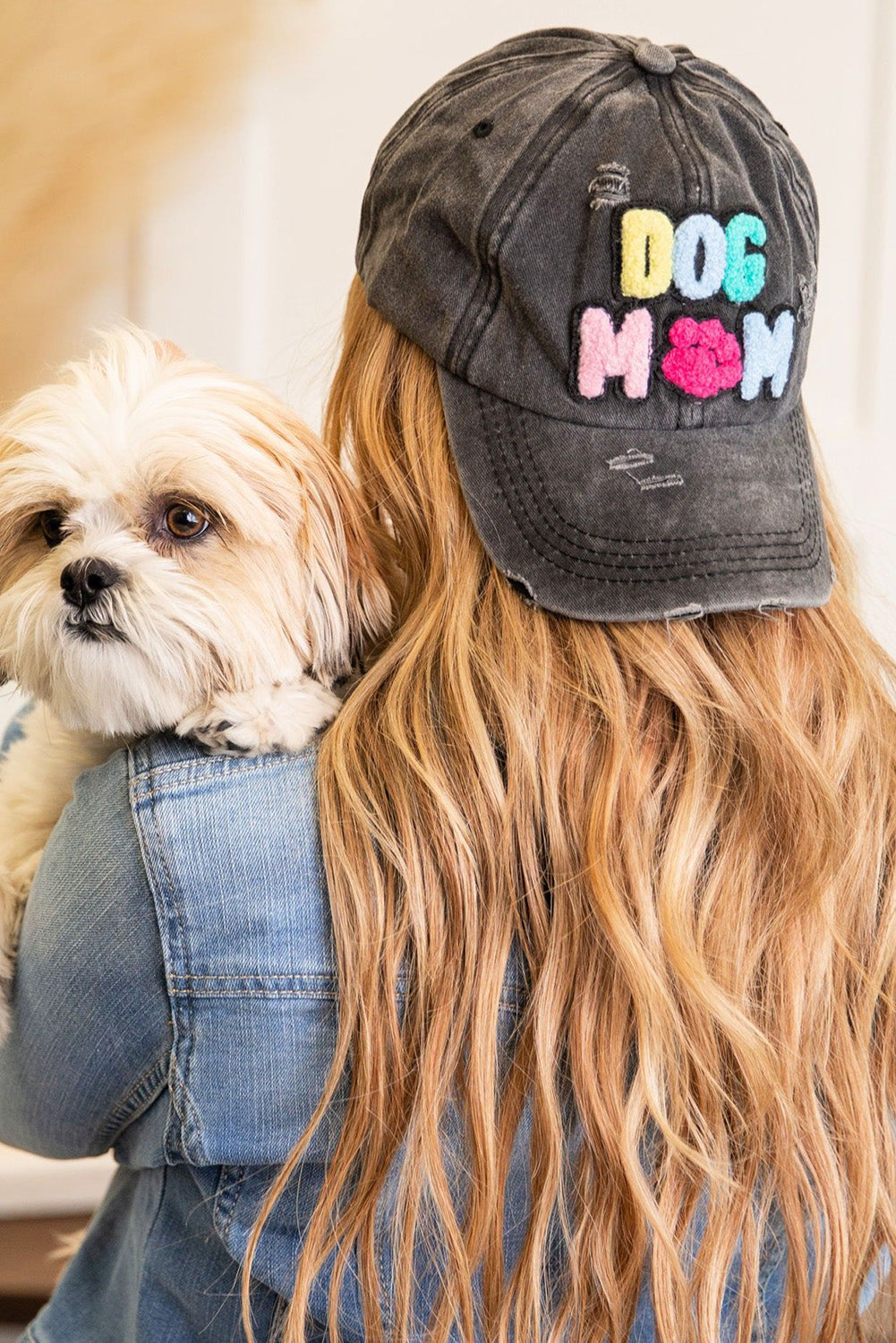 Black DOG MAMA Baseball Cap