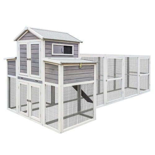 Chicken Coop with 2 Nest Boxes, 5 Perches