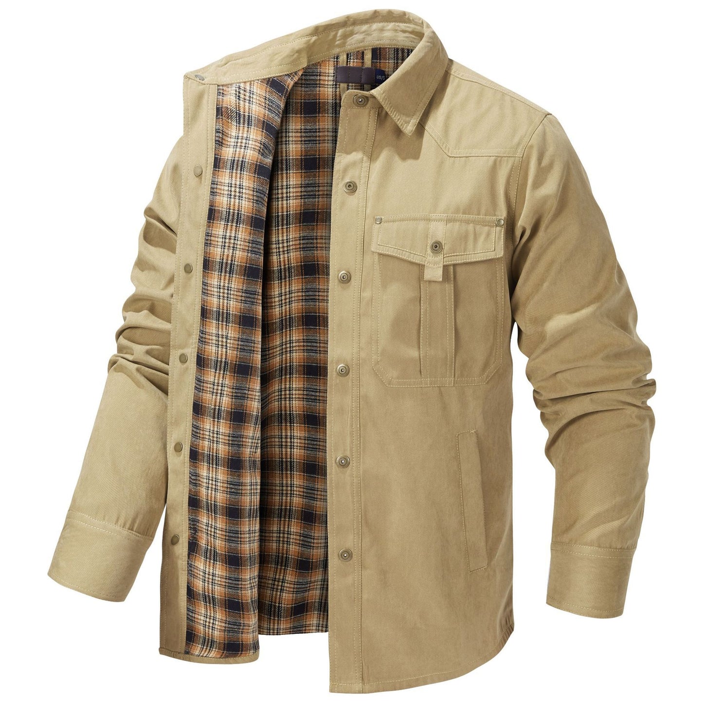 Men's Plaid Flannel Casual Jacket