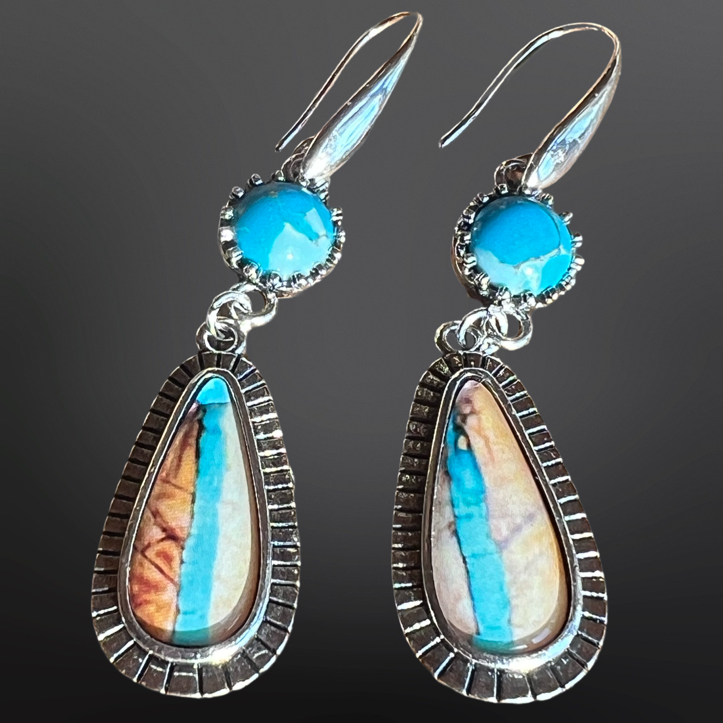 Faux Turquoise Earrings