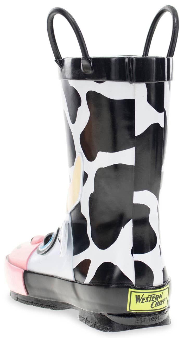 Kids Colbie Cow Rubber Boots