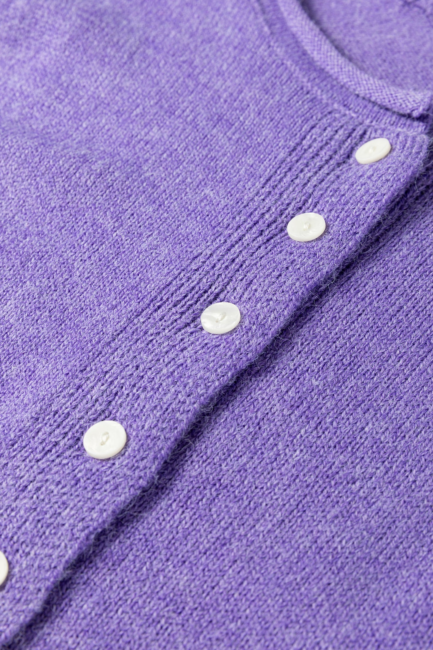 Bright Green Solid Color Knit Button Drop Shoulder Sweater Cardigan