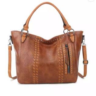 Studded Handbag / Tote  Vegan Leather