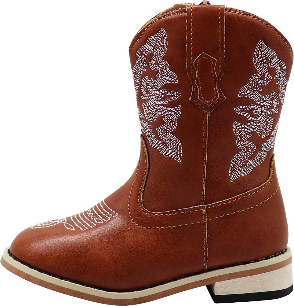 Norty Boy's Girl's Unisex Western Cowboy Boot for Little Kid