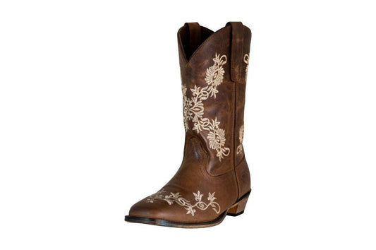 TuffRider Ladies Embroidered Square Toe Western Boot