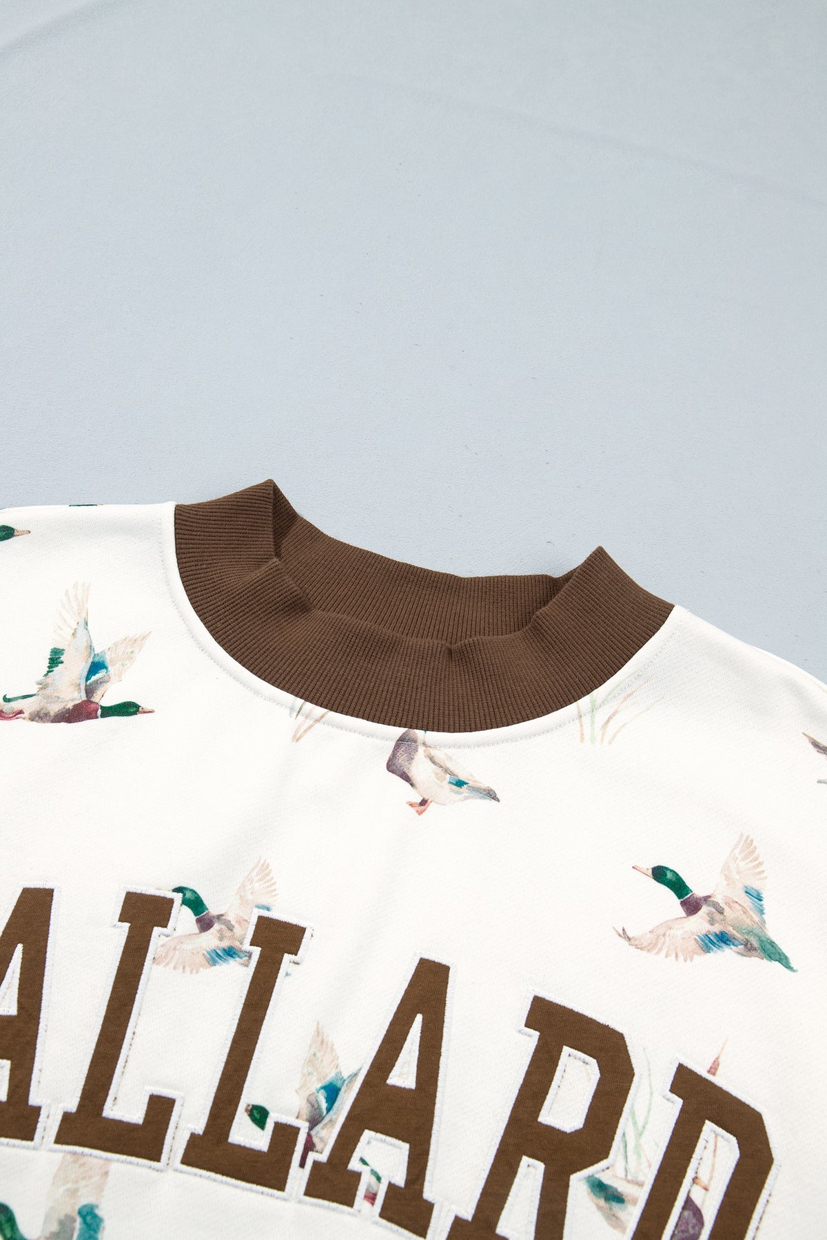 Green Western Camo Print Baggy Pullover Sweatshirt