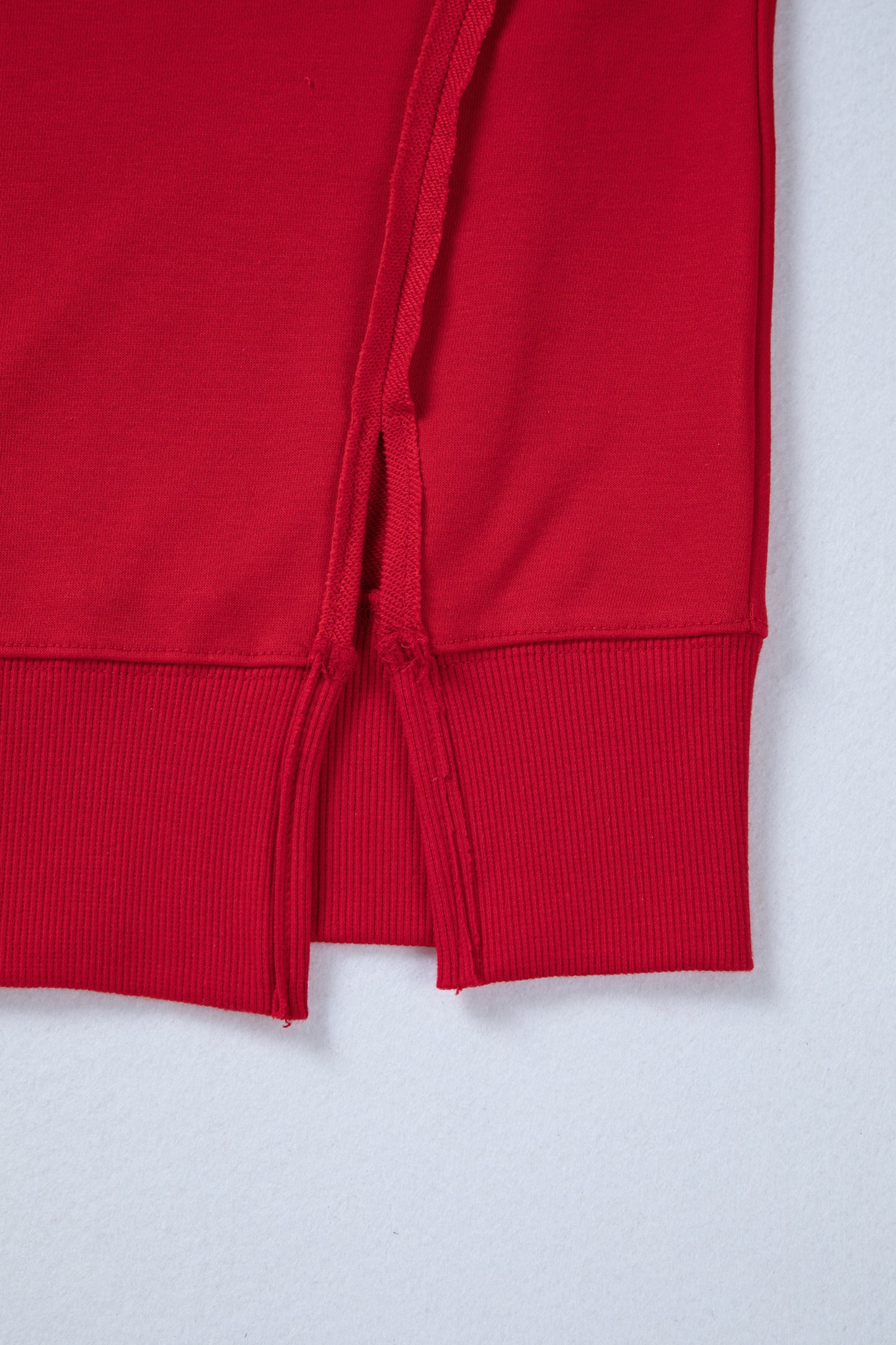 Racing Red Holly Jolly Embroidered Graphic Baggy Sweatshirt