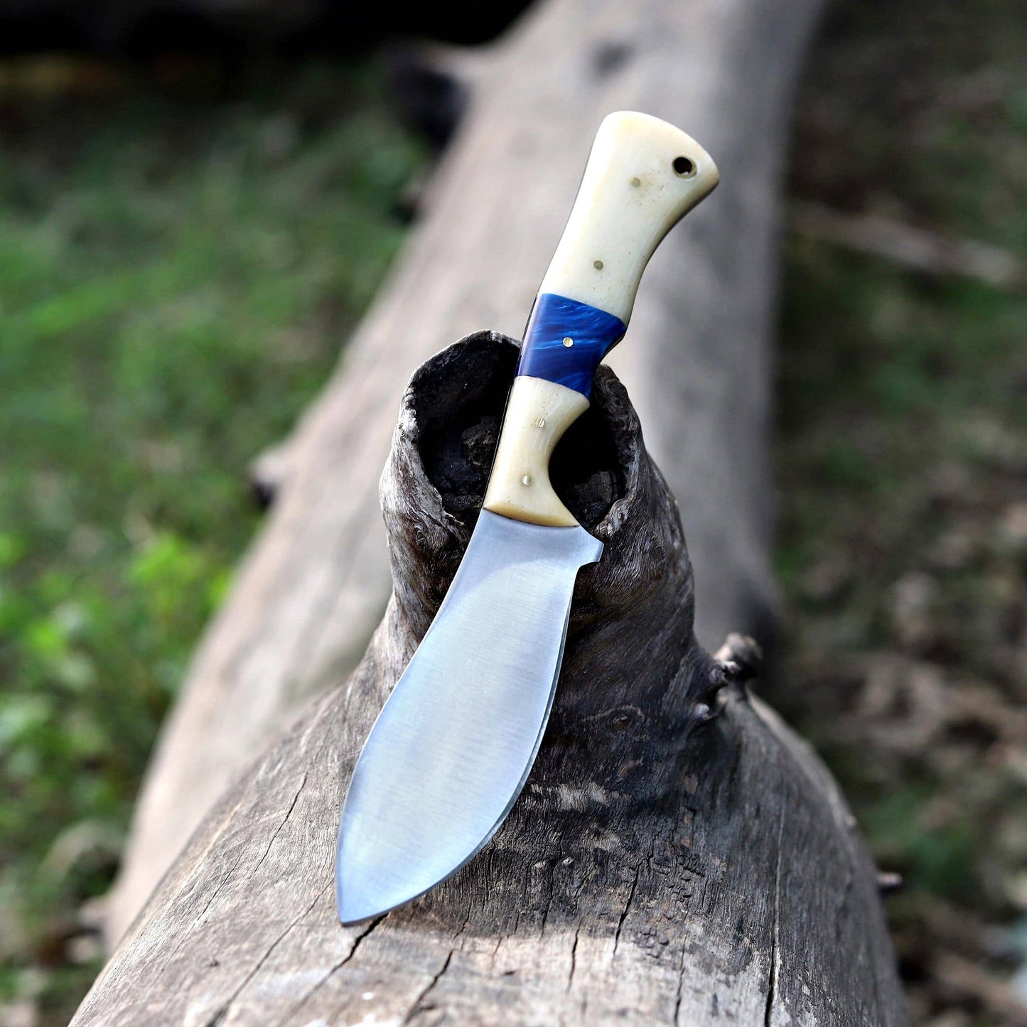 8.5' Handmade Stainless steel knife with leather sheath