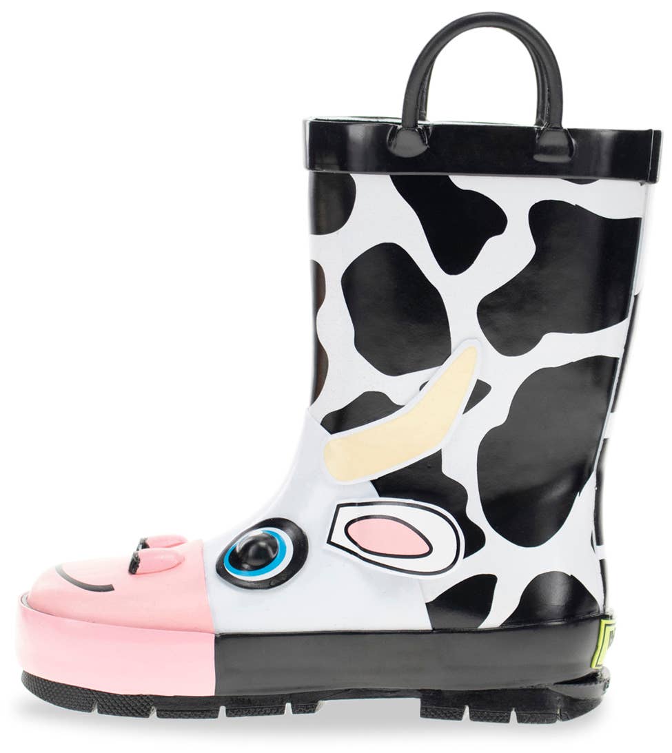 Kids Colbie Cow Rubber Boots