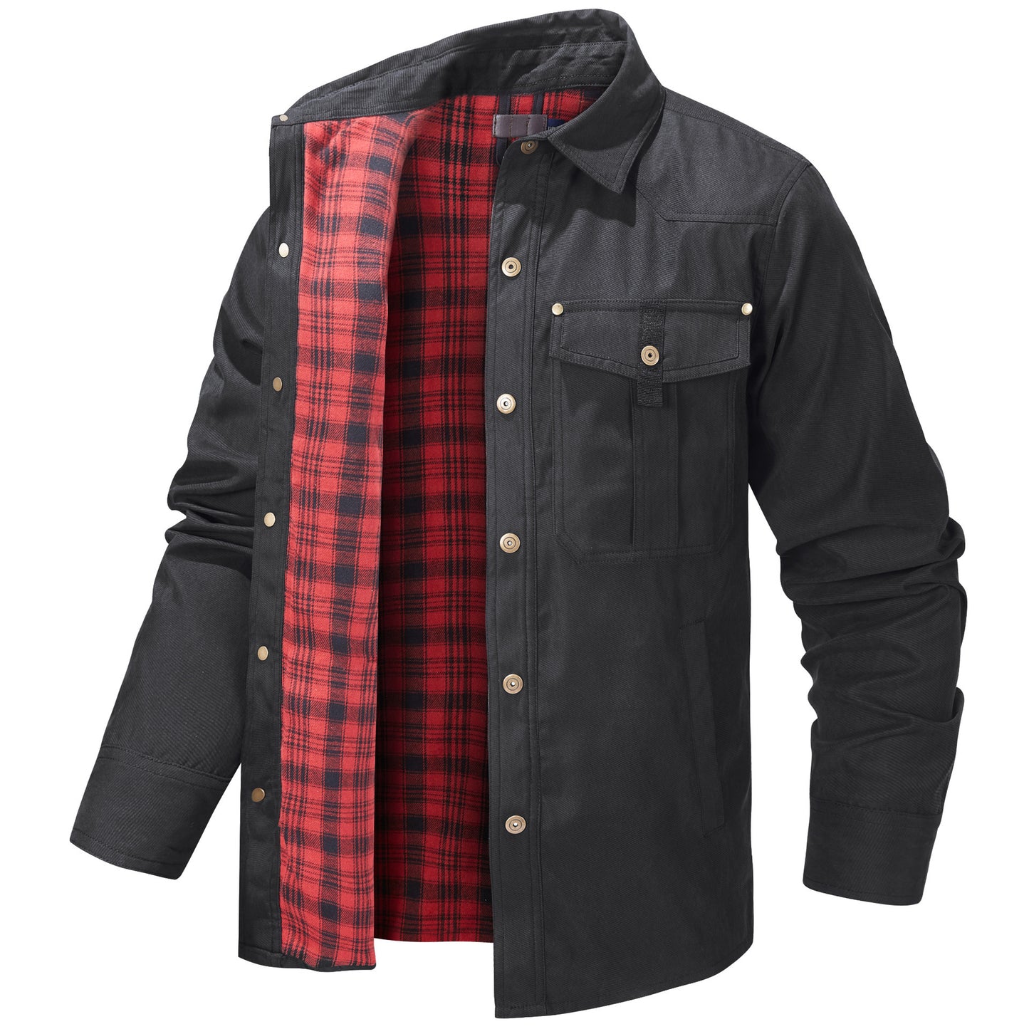 Men's Plaid Flannel Casual Jacket