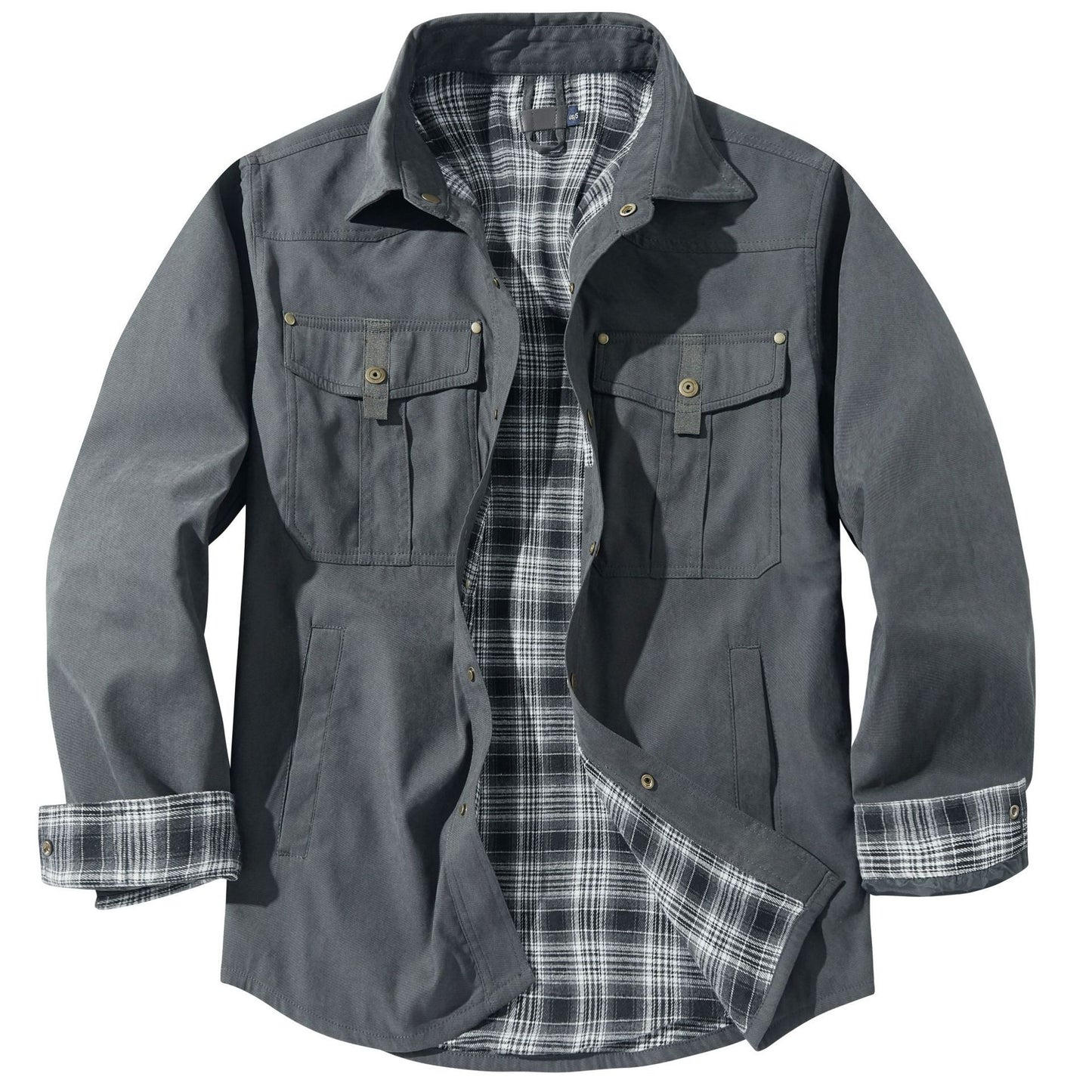 Men's Plaid Flannel Casual Jacket