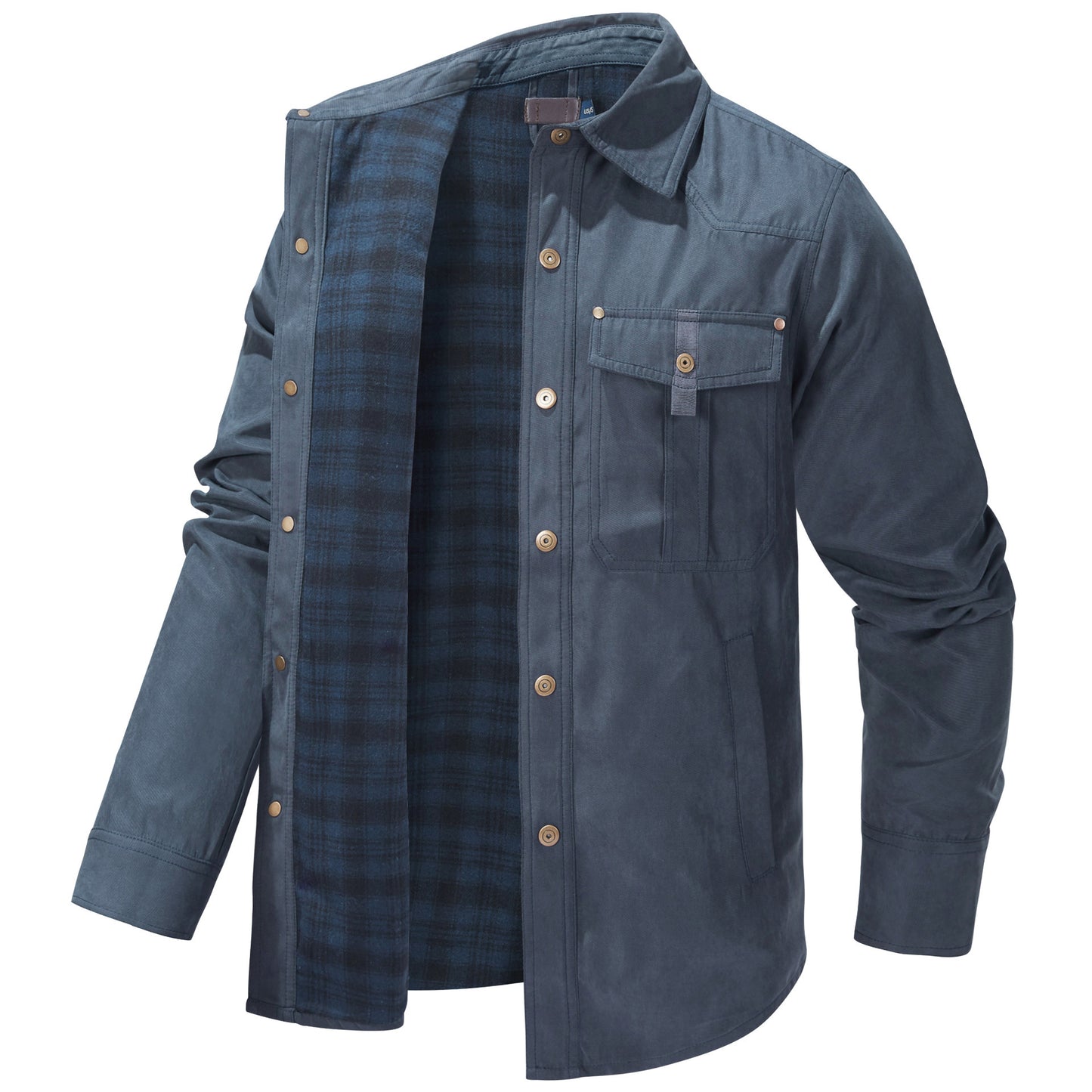 Men's Plaid Flannel Casual Jacket