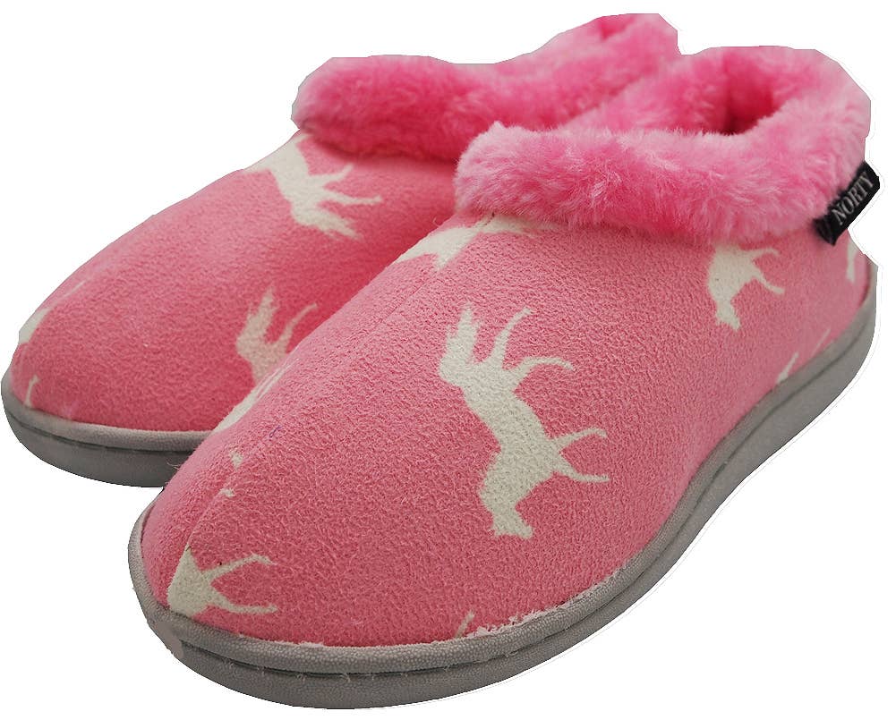 Norty Little Kid / Big Kid Girl's Fleece Memory Foam Slip On