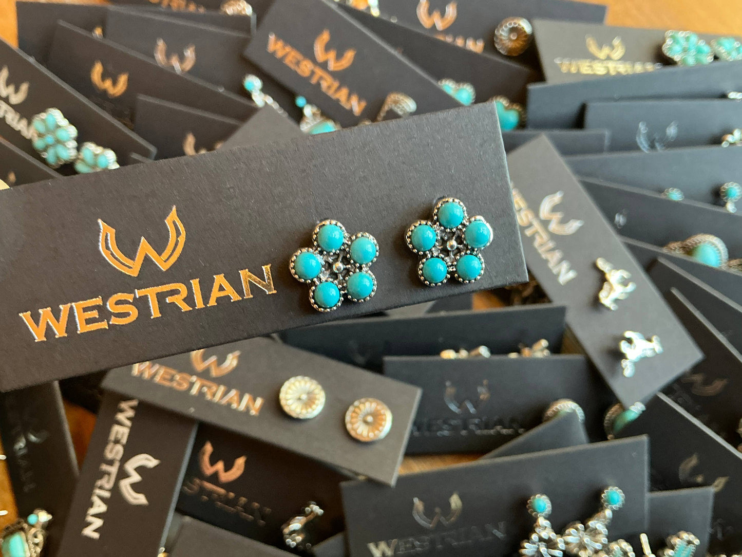 Western Faux Stud Earrings Assortment Of Over 20 Patterns