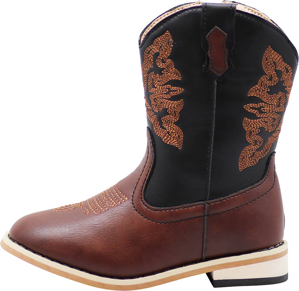 Norty Boy's Girl's Unisex Western Cowboy Boot for Little Kid