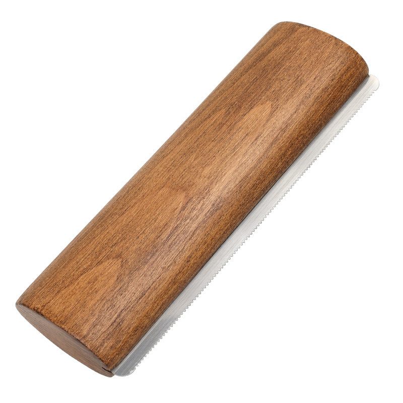 Solid Wood Serrated Sweat Scraper Shedding Blade