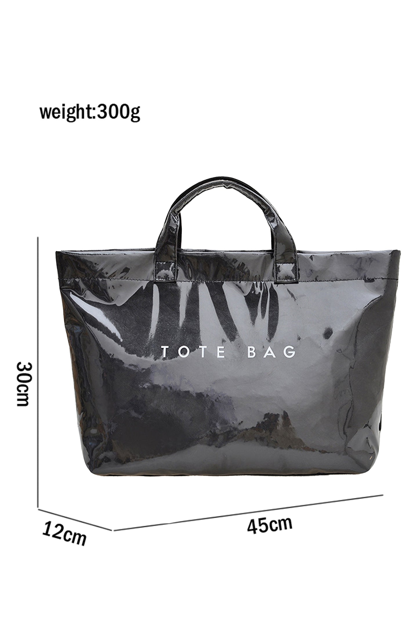 Jungle Green Camouflage Glossy PU Leather Tote Bag