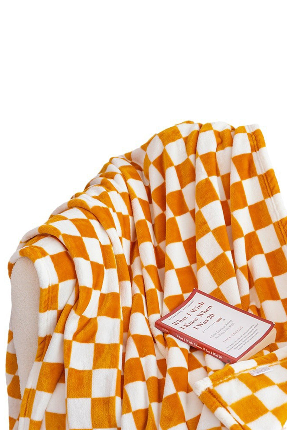 Dark Green Checkerboard Printed Soft Throw Blanket 120*200cm