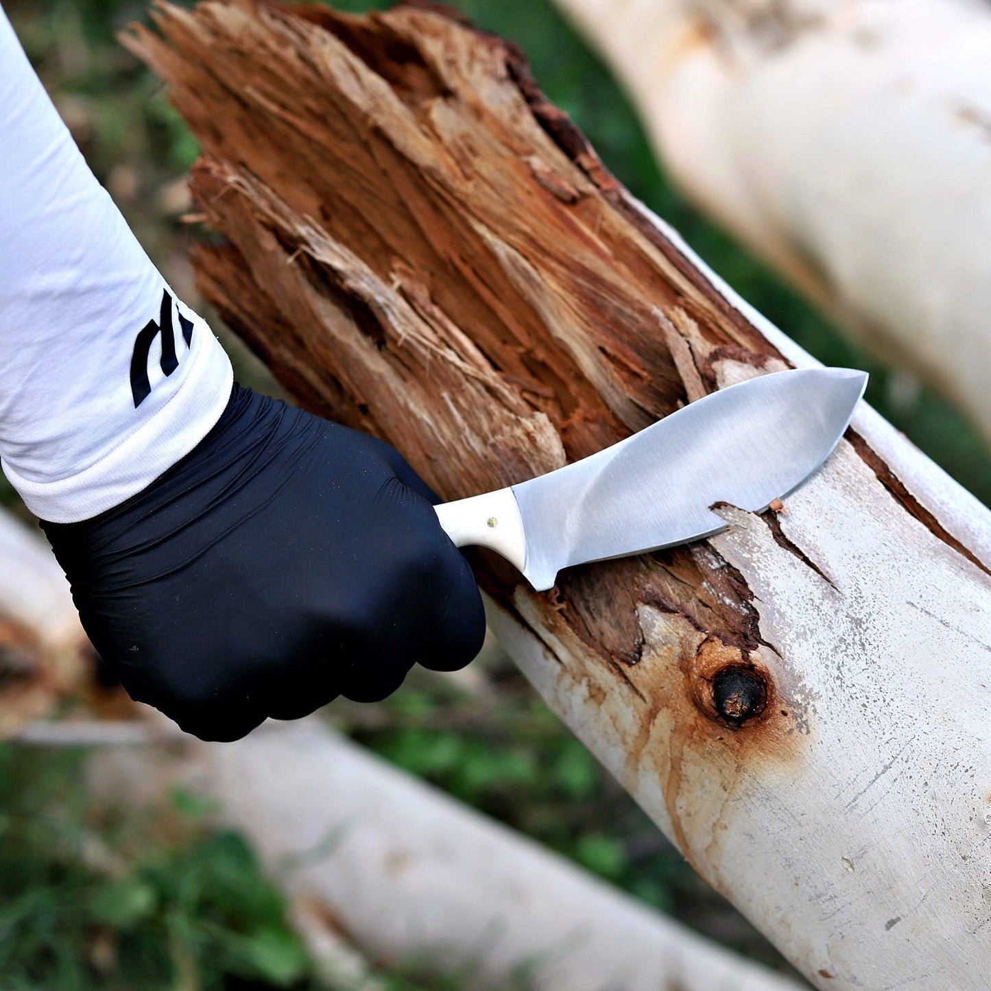 8.5' Handmade Stainless steel knife with leather sheath