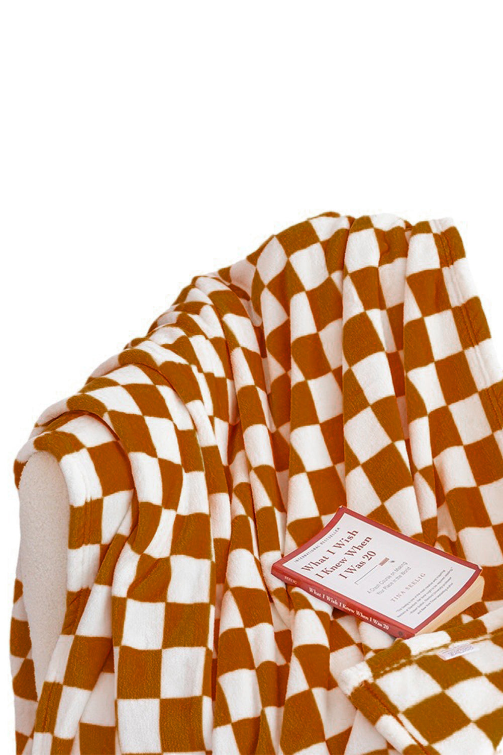 Dark Green Checkerboard Printed Soft Throw Blanket 120*200cm