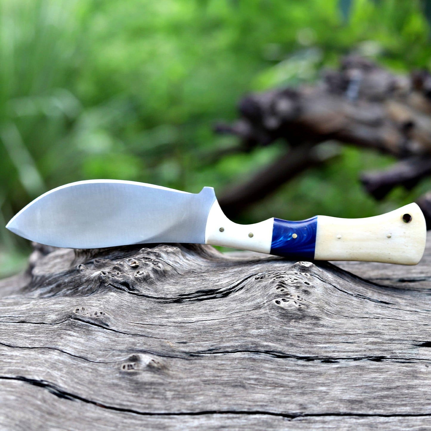 8.5' Handmade Stainless steel knife with leather sheath