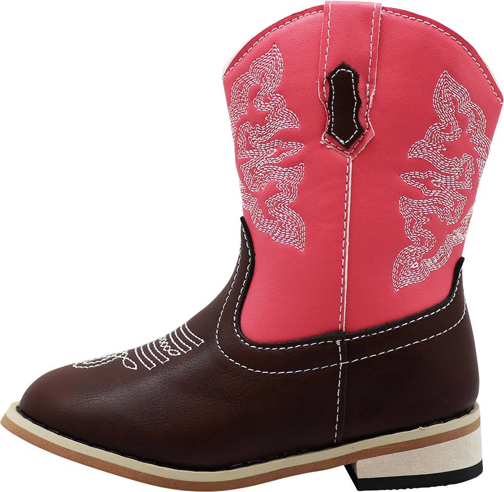 Norty Boy's Girl's Unisex Western Cowboy Boot for Little Kid
