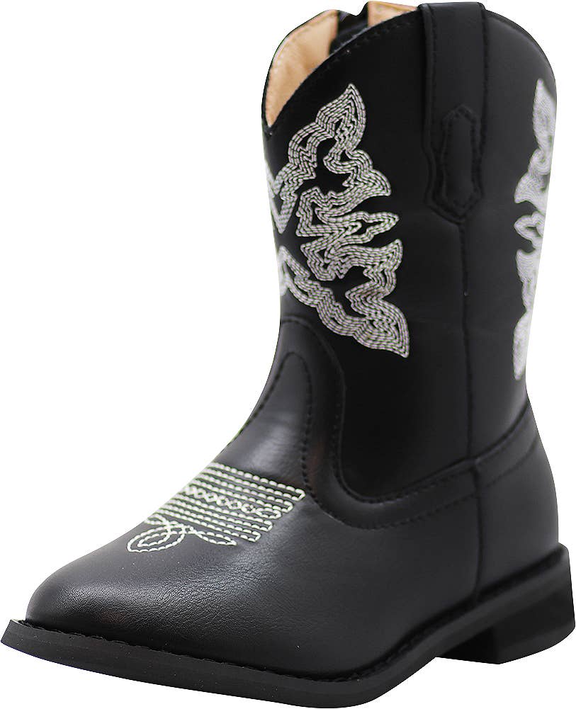 Norty Boy's Girl's Unisex Western Cowboy Boot for Toddlers 4