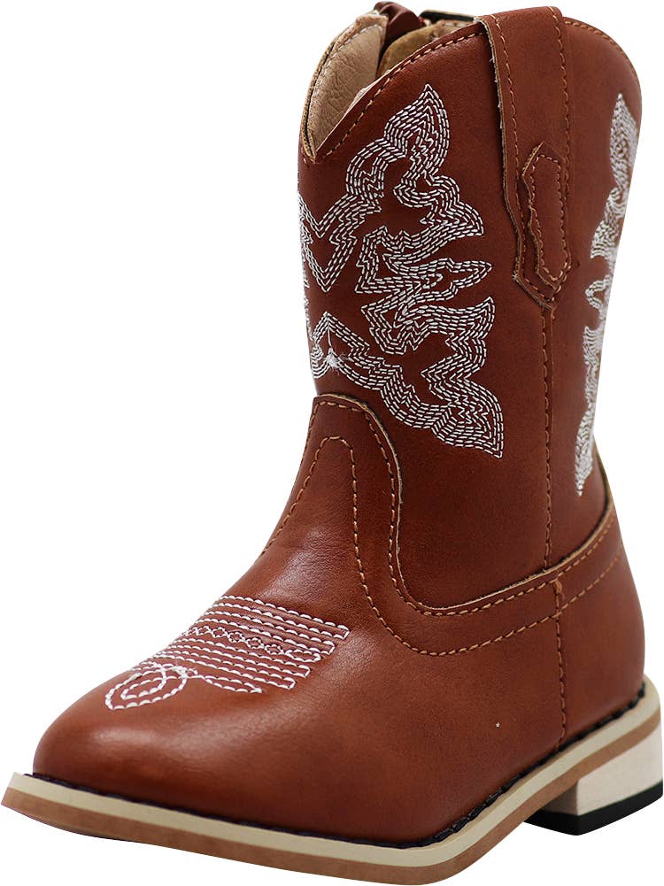 Norty Boy's Girl's Unisex Western Cowboy Boot for Little Kid