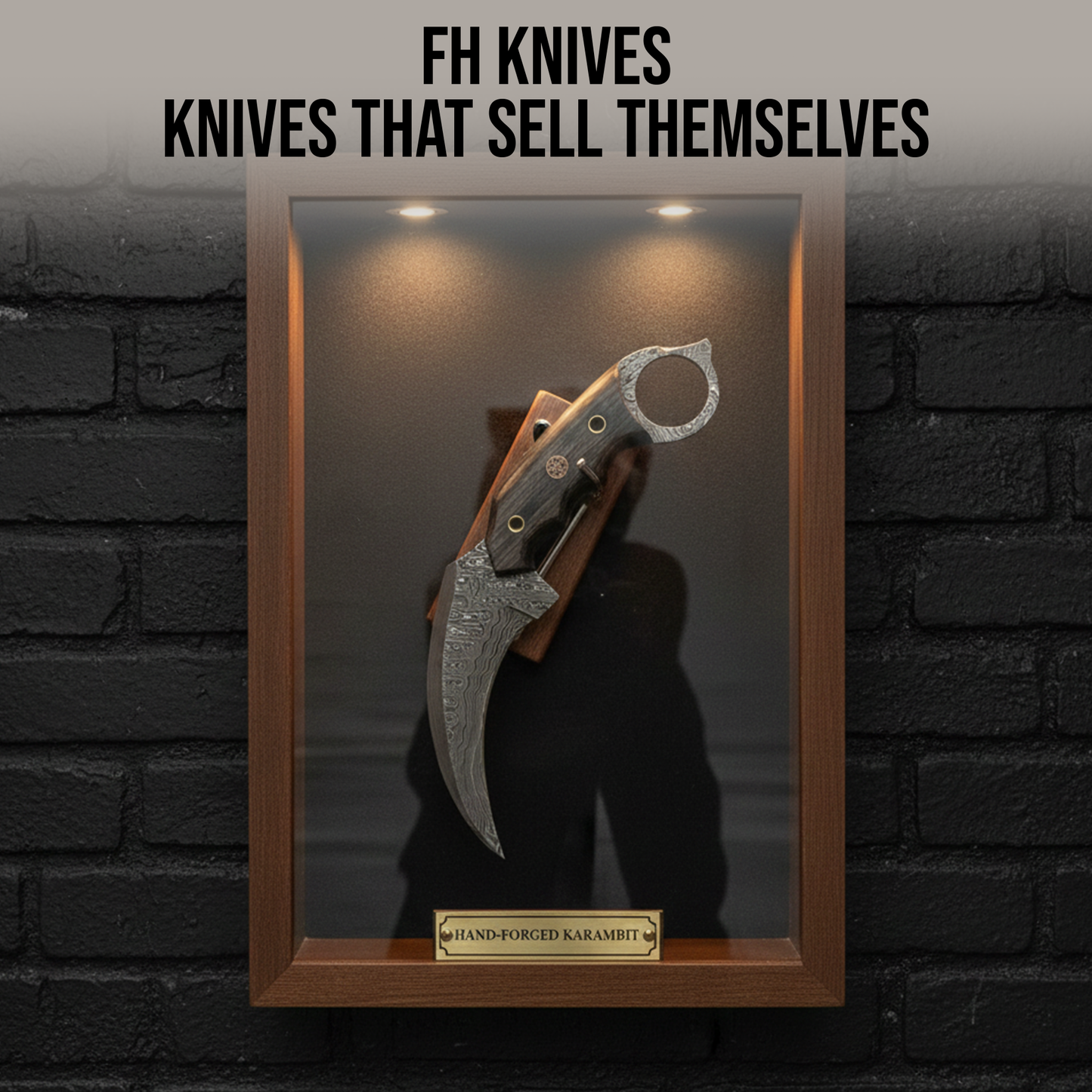 7.5' Handmade damascus steel knife with leather sheath