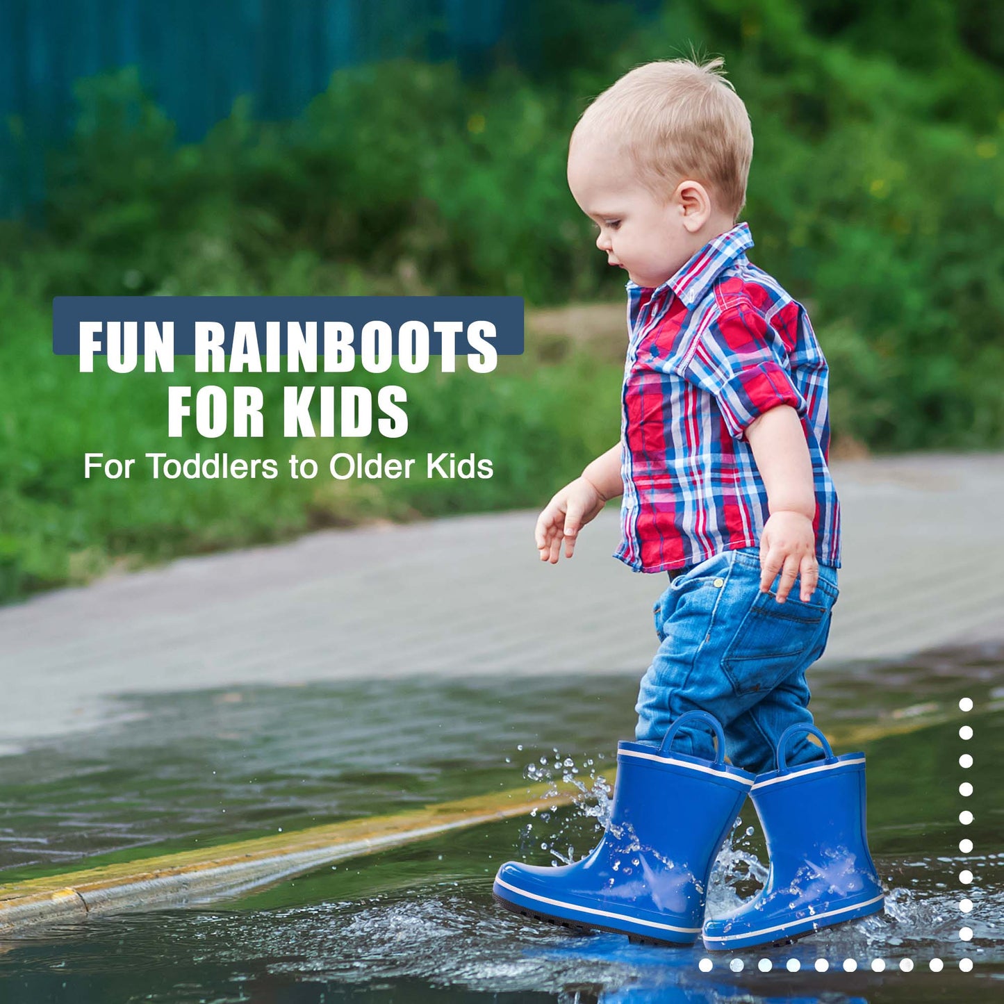 Farm Toddlers / Little / Big Kids Boys Girls Rain Boot